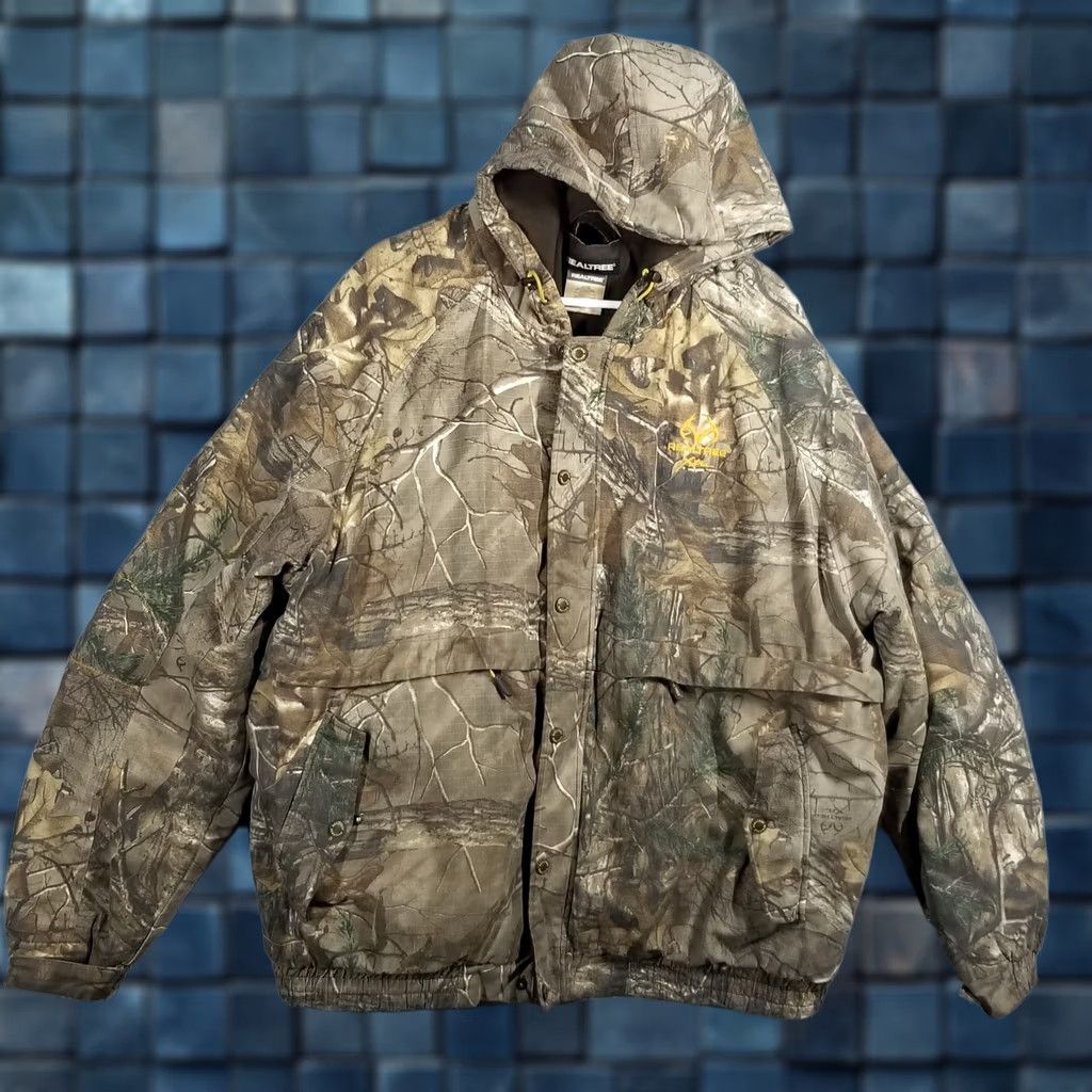 Realtree Realtree Bomber Jacket Coat Mens 3XL Camouflage Insulated Xtra Weathergear Pocketed Hooded Lined Zip-Snap Full Zip Size US XXL / EU 58 / 5 - 1 Thumbnail
