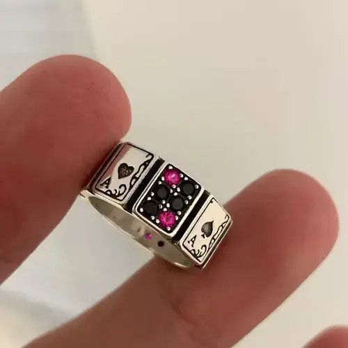 Jewelry Ace Playing Cards Rings Size ONE SIZE - 3 Thumbnail