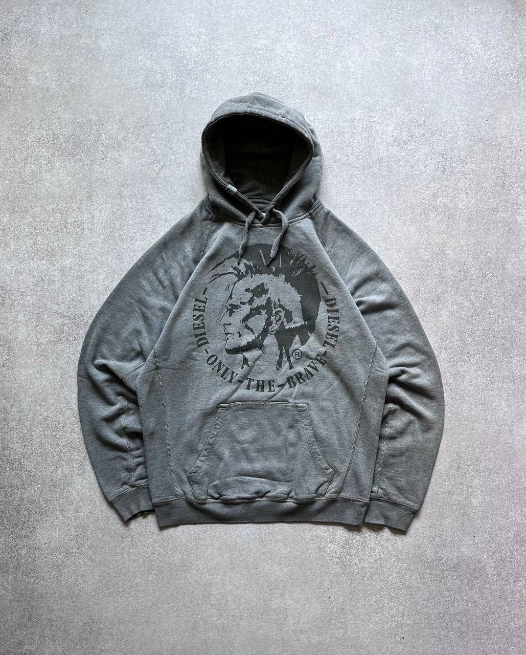 Diesel × Vintage Vintage Diesel Archival Boxy Hoodie Y2K L Size US L / EU 52-54 / 3 - 2 Thumbnail