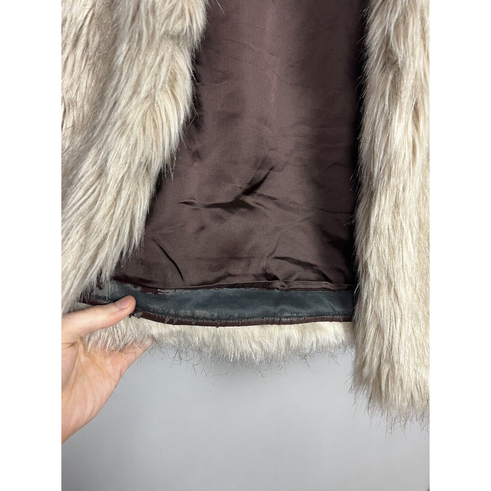 Denim & Supply Ralph Lauren Ralph Lauren Denim&Supply VTG Y2k Acrylic Fur Deep Peel Vest Size S / US 4 / IT 40 - 10 Thumbnail