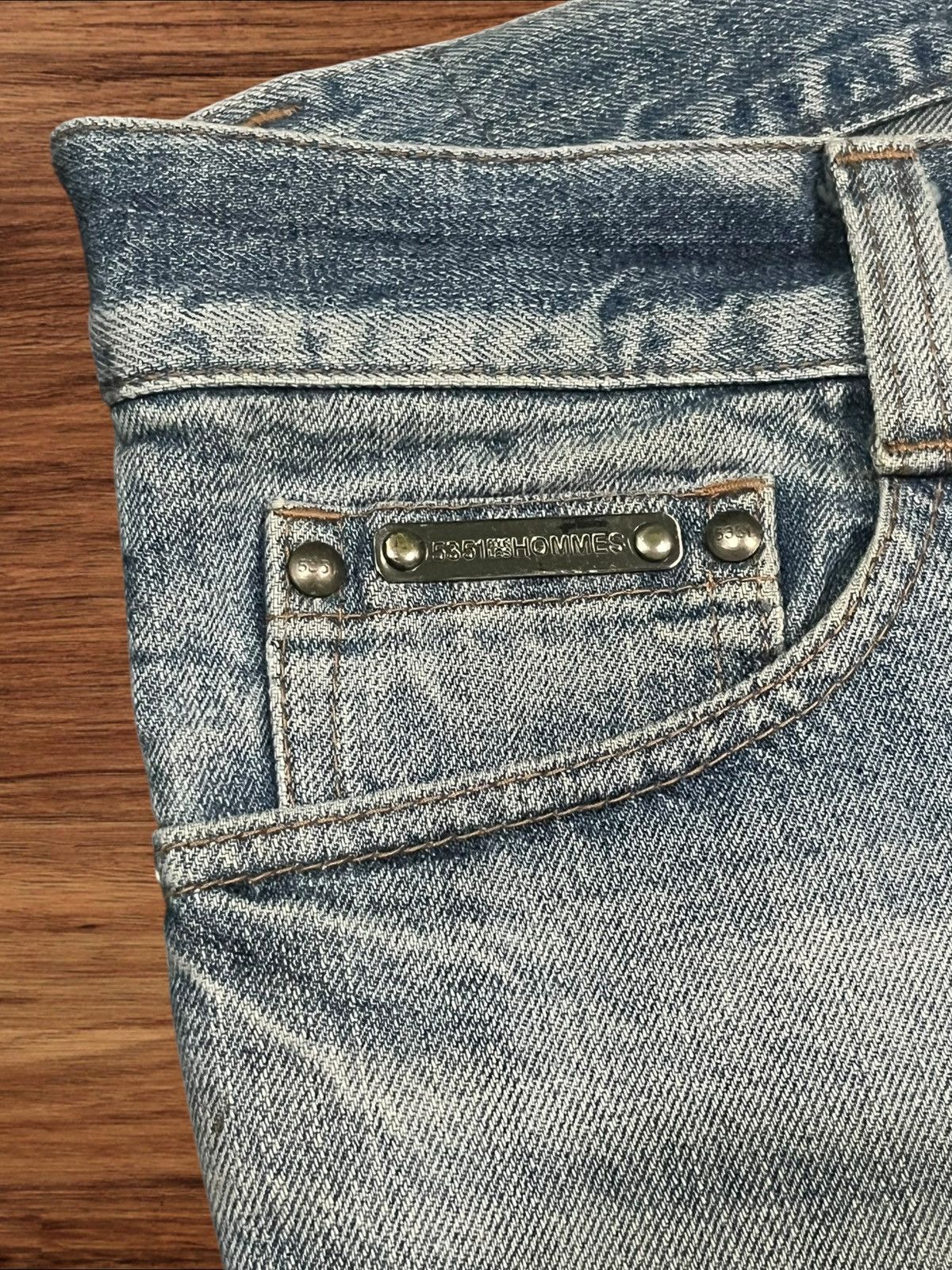 5351 POUR LES HOMMES ⚡️Flare⚡️5351 Pour Les Hommes Distressed Clawmark Flare Jeans Size US 34 / EU 50 - 9 Thumbnail