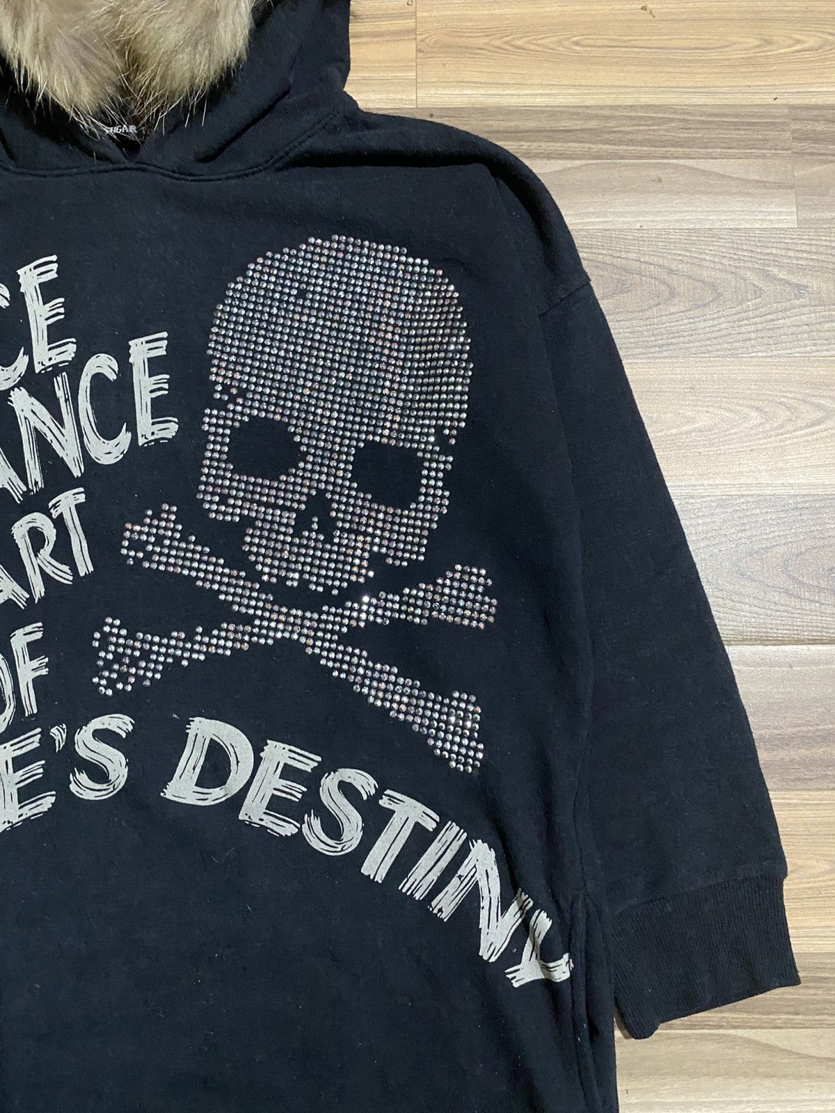 Beauty Beast × Japanese Brand SUGAR TIME SKULL FUR HOODIES Size ONE SIZE - 3 Thumbnail