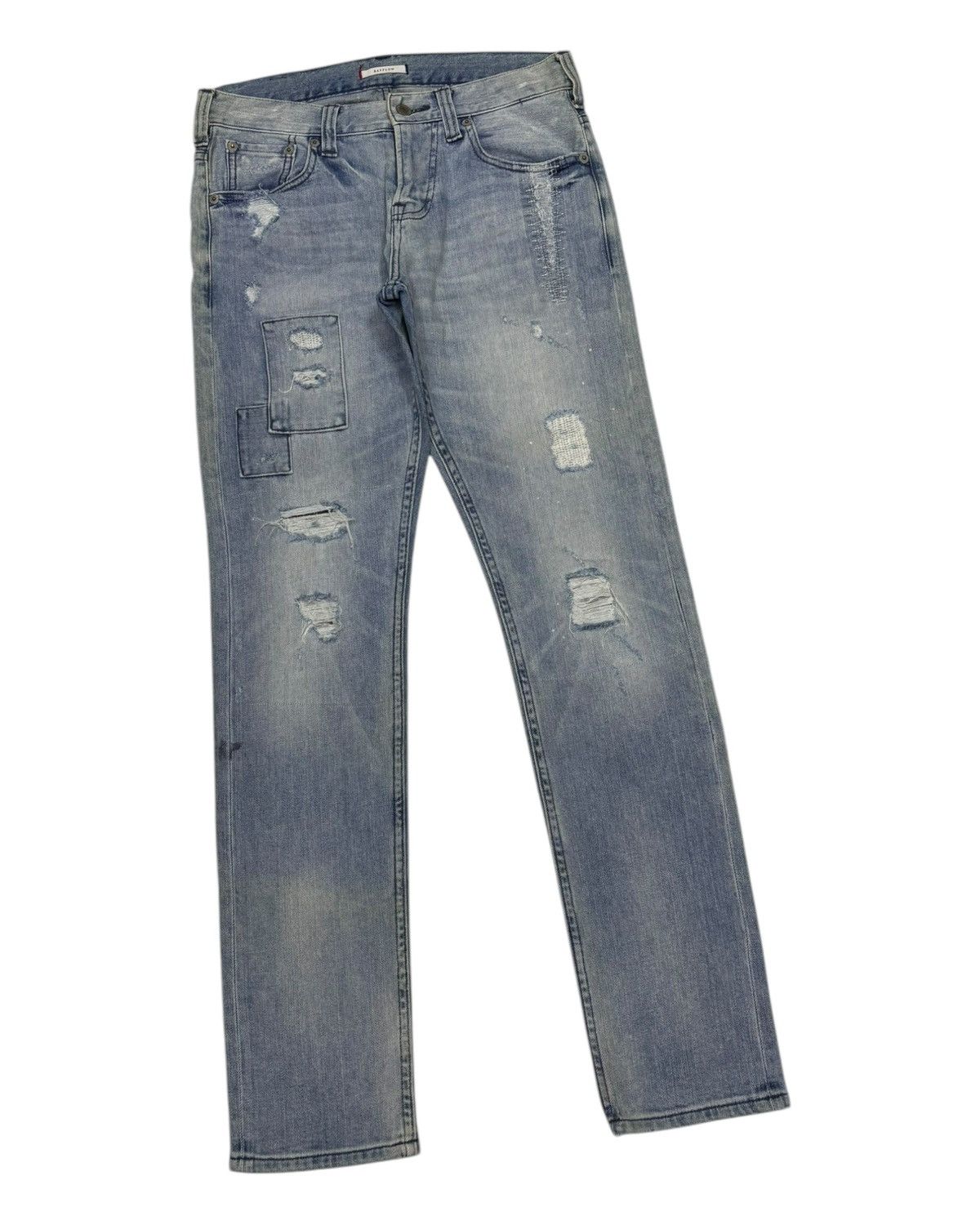 Kapital VINTAGE JEANS PATCHWORK BAYFLOW TAPERED DENIM JEANS Size US 30 / EU 46 - 5 Thumbnail