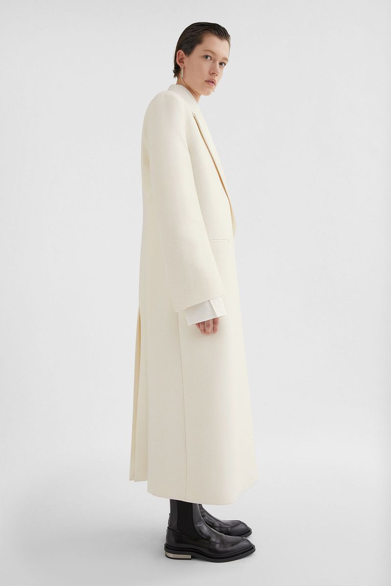 Jil Sander o1loc1c0426 Tailored Coat in White Size S / US 4 / IT 40 - 6 Thumbnail