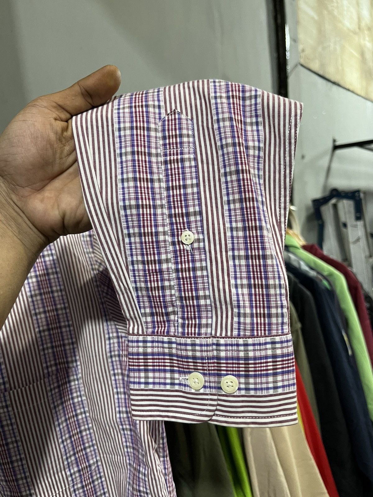 Tornado Mart inspire japan long sleeve button shirt /needles/cdg/visvim Size US L / EU 52-54 / 3 - 6 Thumbnail