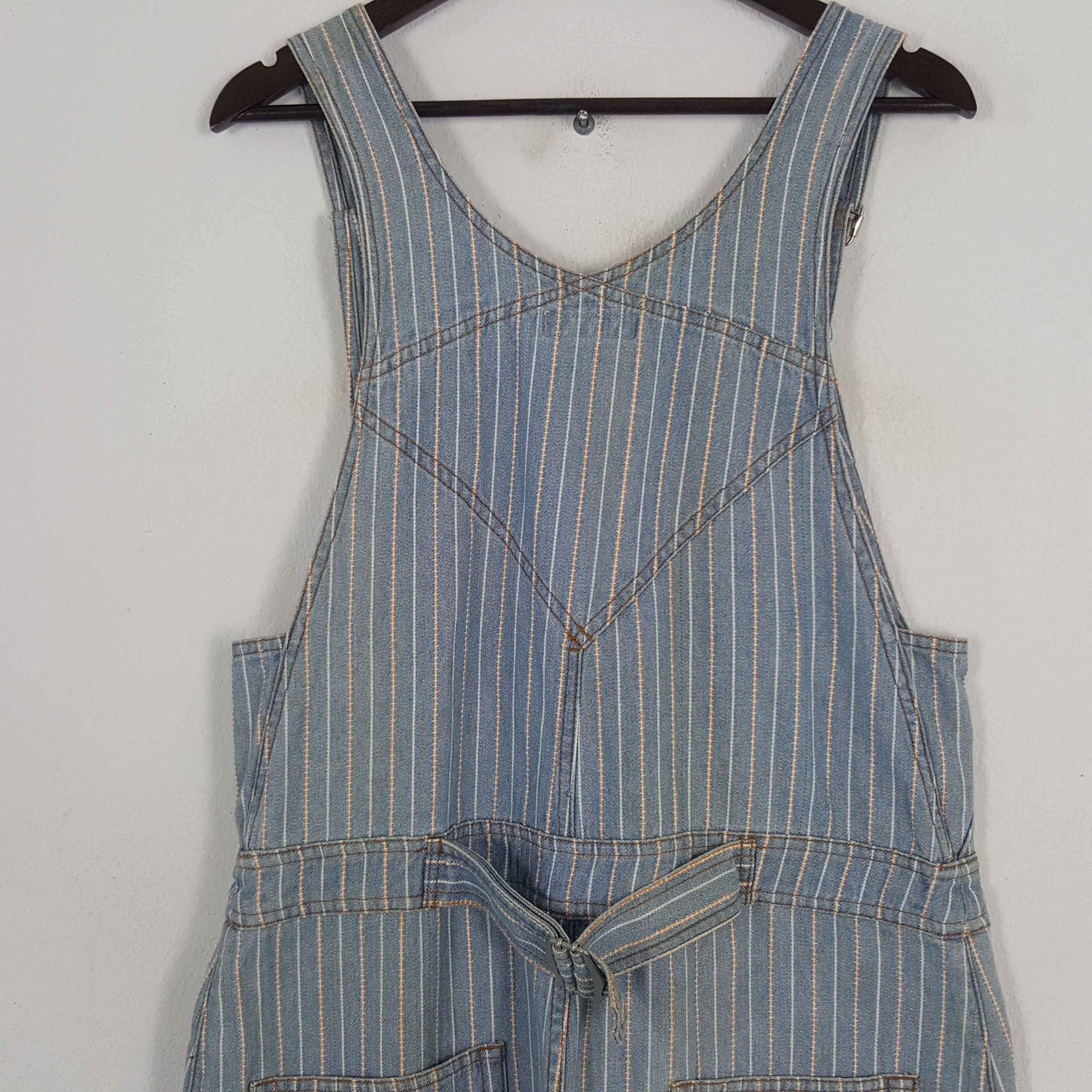 Issey Miyake × Ne-Net × Vintage Vintage Ne-net by Issey Miyake Striped Overall Jacket Size US 38 / EU 54 - 5 Thumbnail