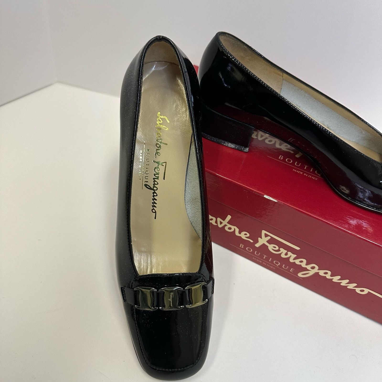 Salvatore Ferragamo Vintage Salvatore Ferragamo Boutique Black Loafers SZ 5.5 C Size US 5.5 / IT 35.5 - 4 Thumbnail