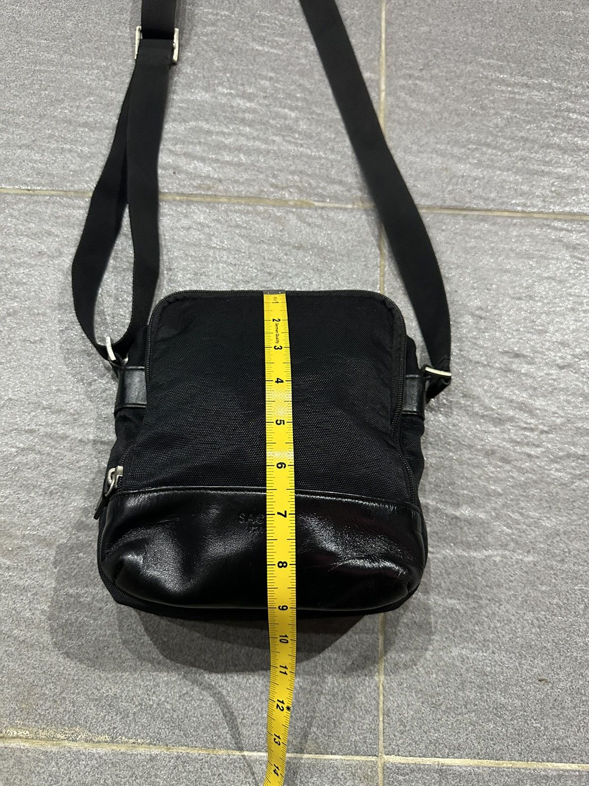 Yohji Yamamoto Ysaccs by Yohji Yamamoto Leather and Nylon crossbody bag Size ONE SIZE - 13 Thumbnail