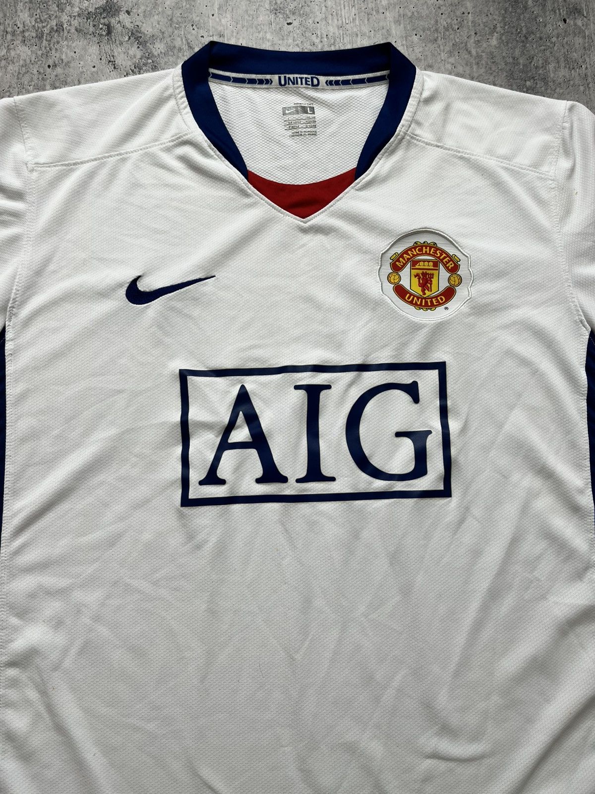 Nike MANCHESTER UNITED 2008 2009 AWAY JERSEY NIKE 287611-105 Size US L / EU 52-54 / 3 - 3 Thumbnail