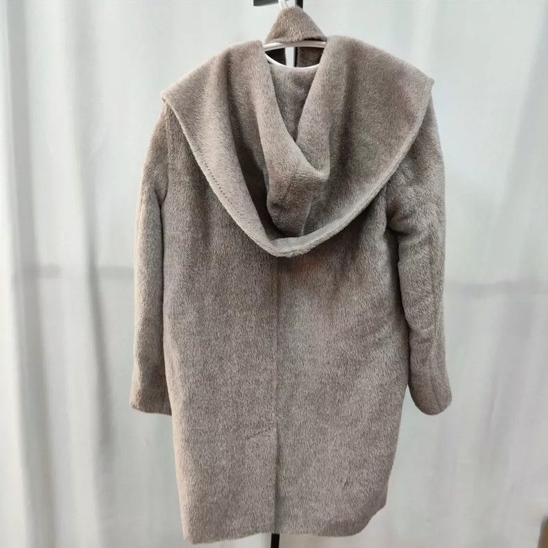 Max Mara Max Mara Alpaca wool blended hooded coat Size M / US 6-8 / IT 42-44 - 2 Thumbnail