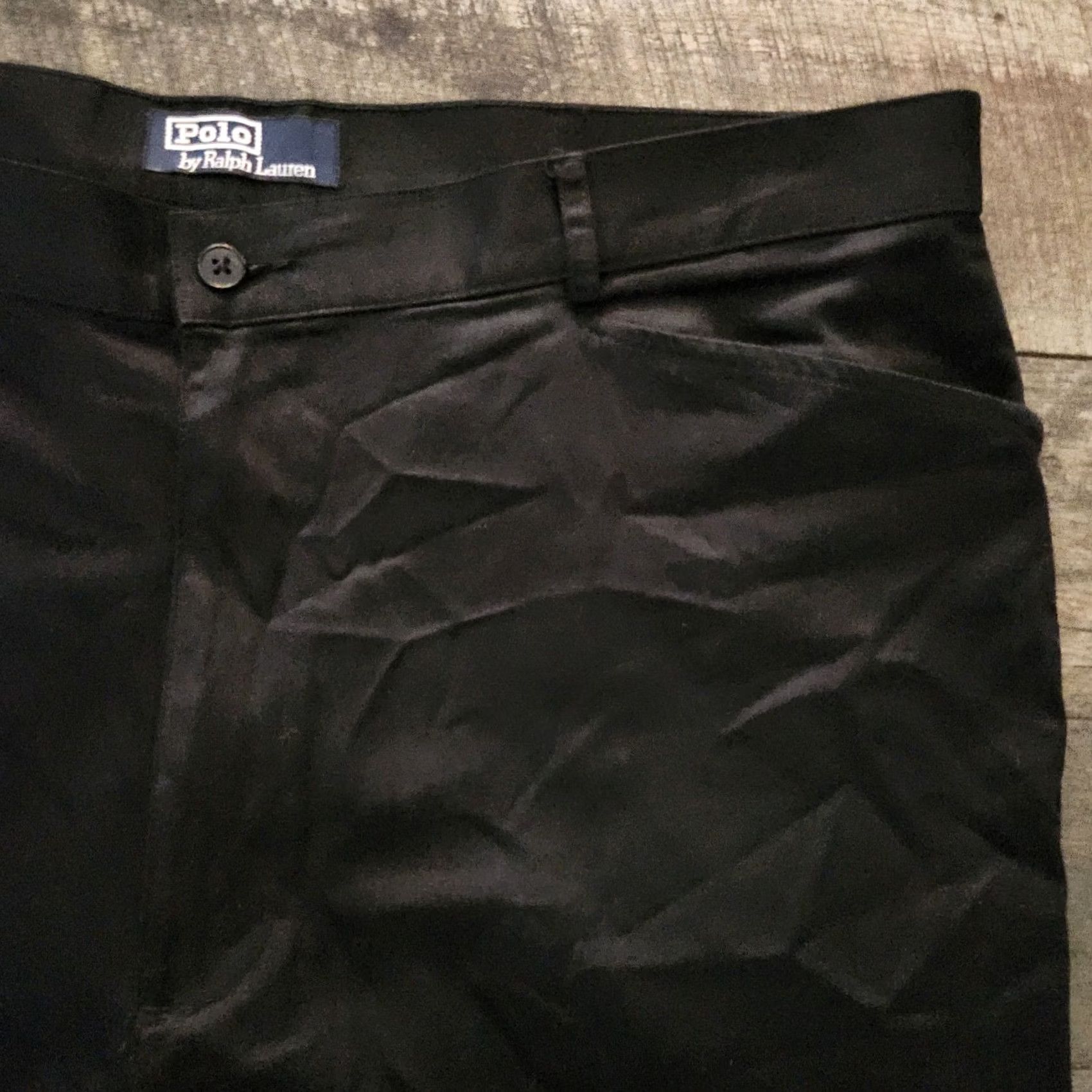Polo Ralph Lauren Polo Ralph Lauren Chino Pants Slacks Mens 40x32 Black Straight Classic Flat Front Pocket Logo Lounge Casual 40 Regular Mens Size US L / EU 52-54 / 3 - 4 Thumbnail