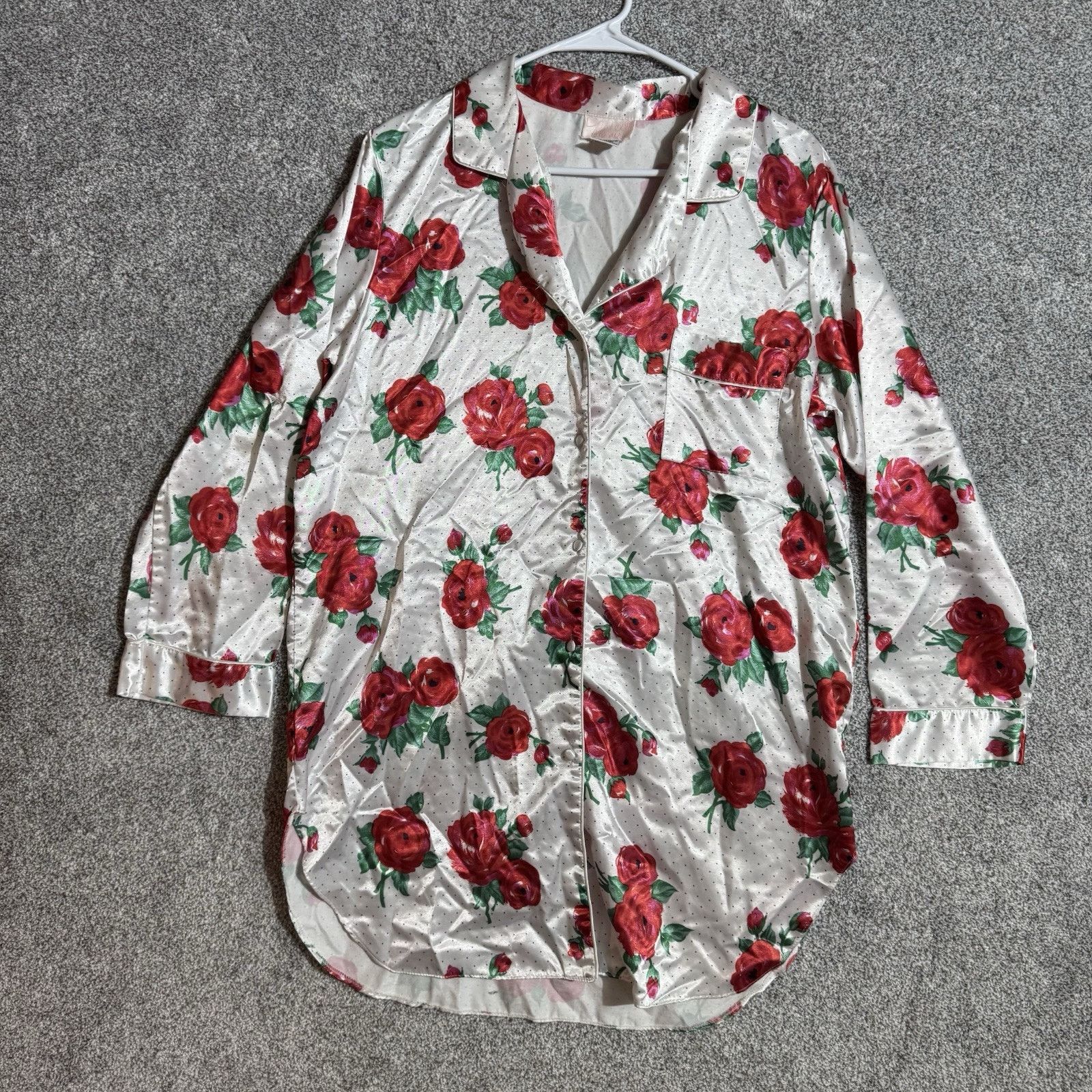 Other Vintage 90s Night Gown M Floral Romantic Feminine Coquette Size ONE SIZE - 1 Thumbnail