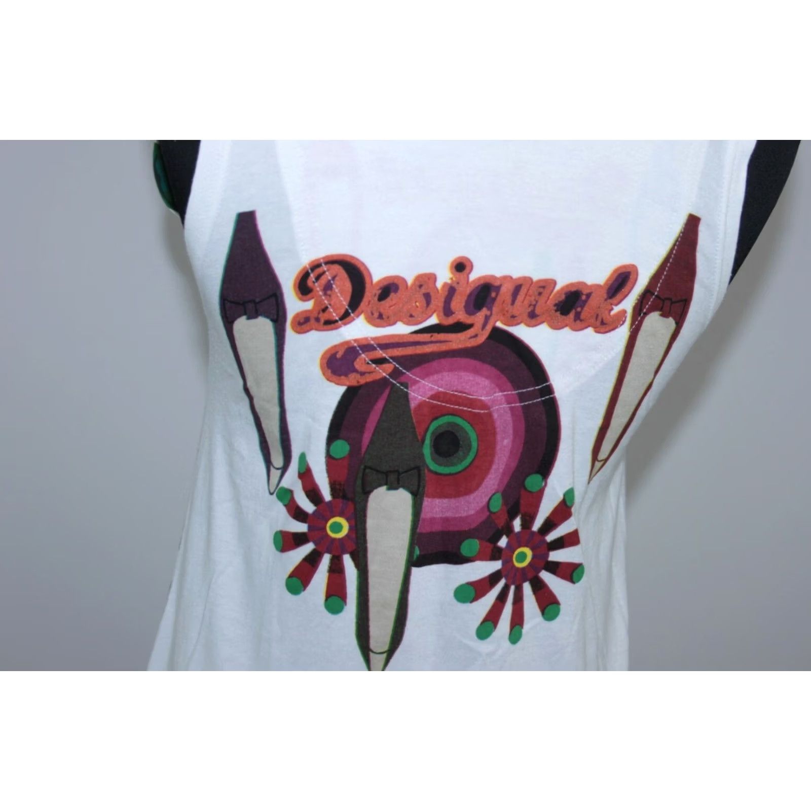 Desigual Desigual womens white butterfly shirt tunic Adult M Size M / US 6-8 / IT 42-44 - 6 Thumbnail