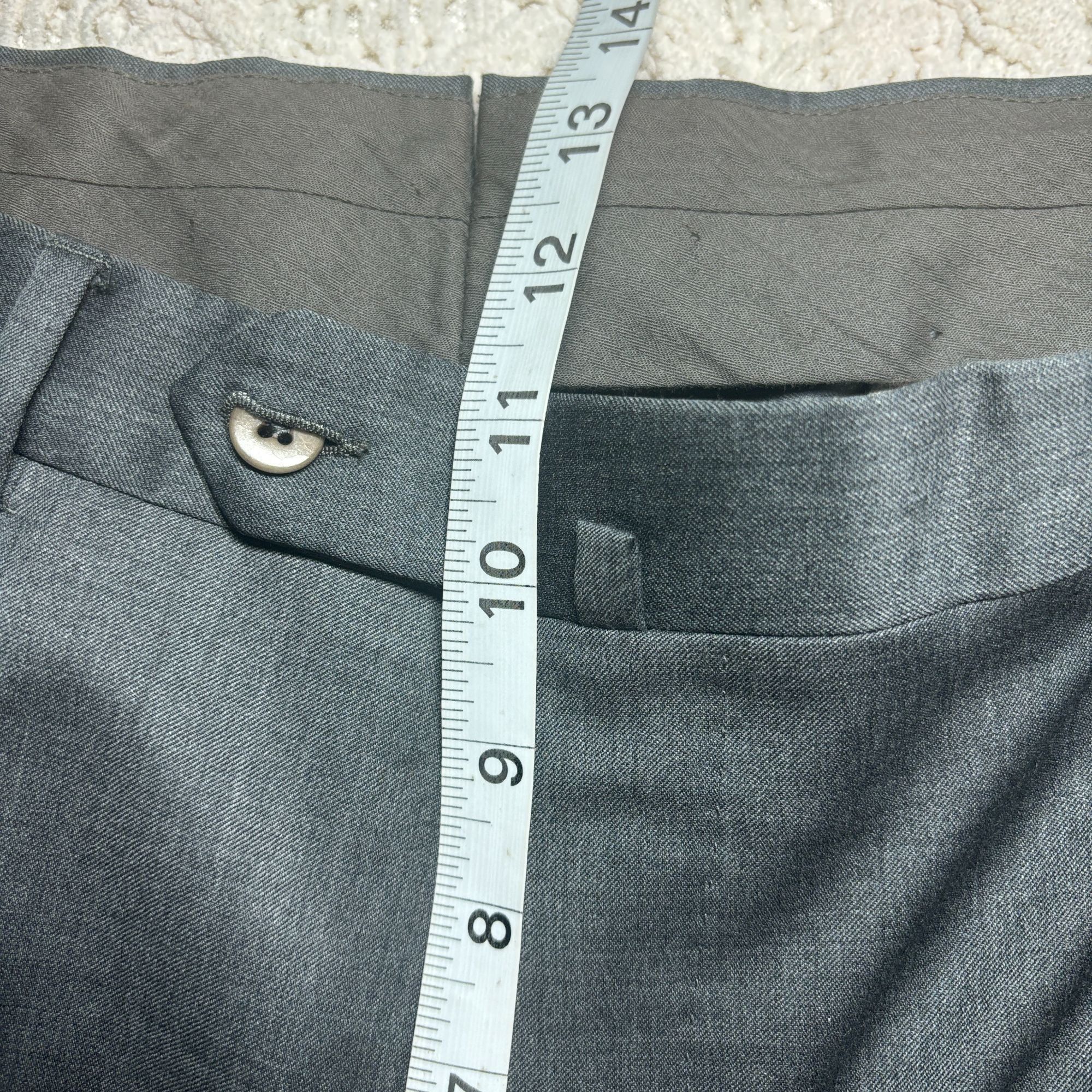 Ermenegildo Zegna Ermenegildo Zegna Mens Wool Micronsphere Gray Dress Pants Si Size 42R - 16 Thumbnail