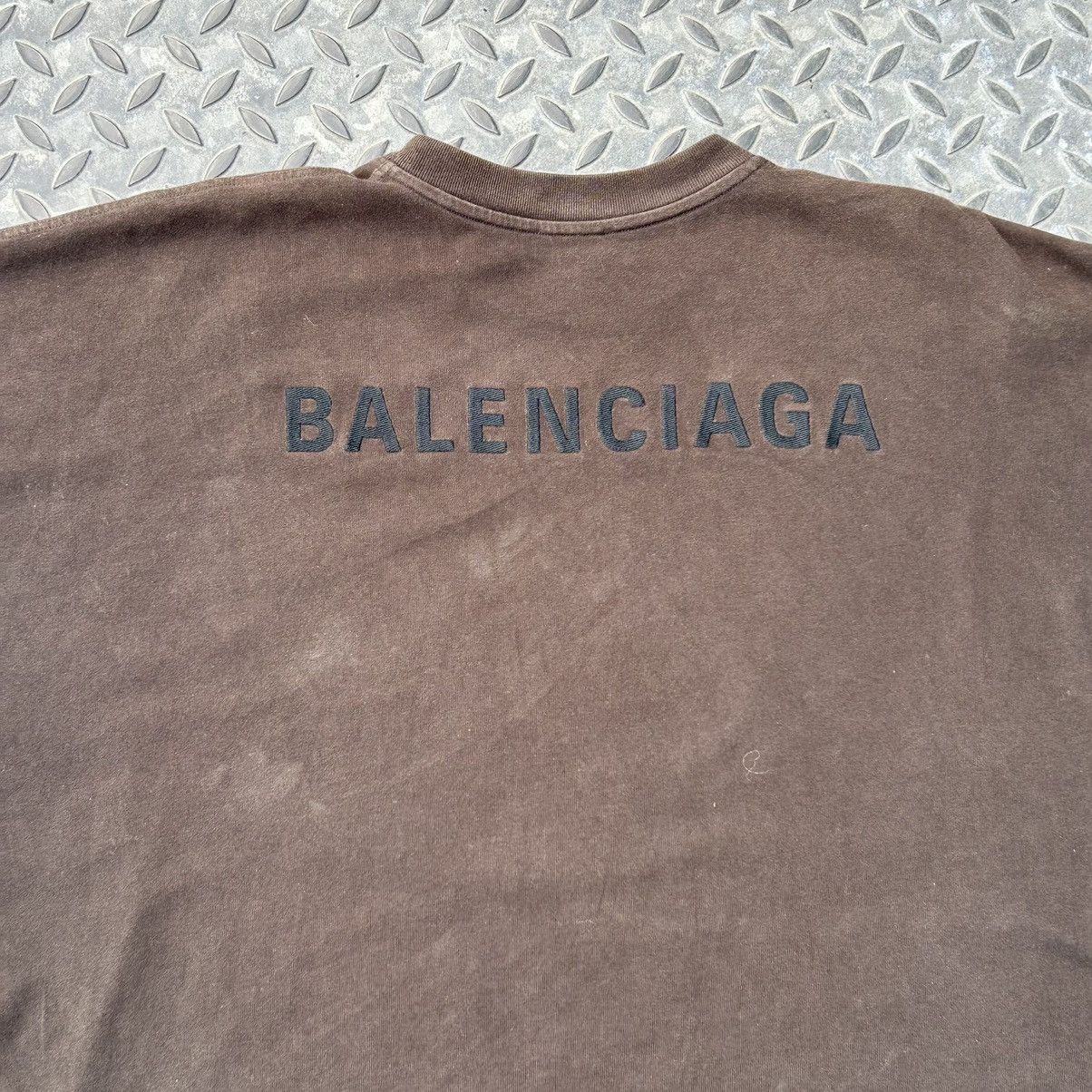 Balenciaga Balenciaga Universal Flow embroidered tee fit 3XL Size US L / EU 52-54 / 3 - 5 Thumbnail