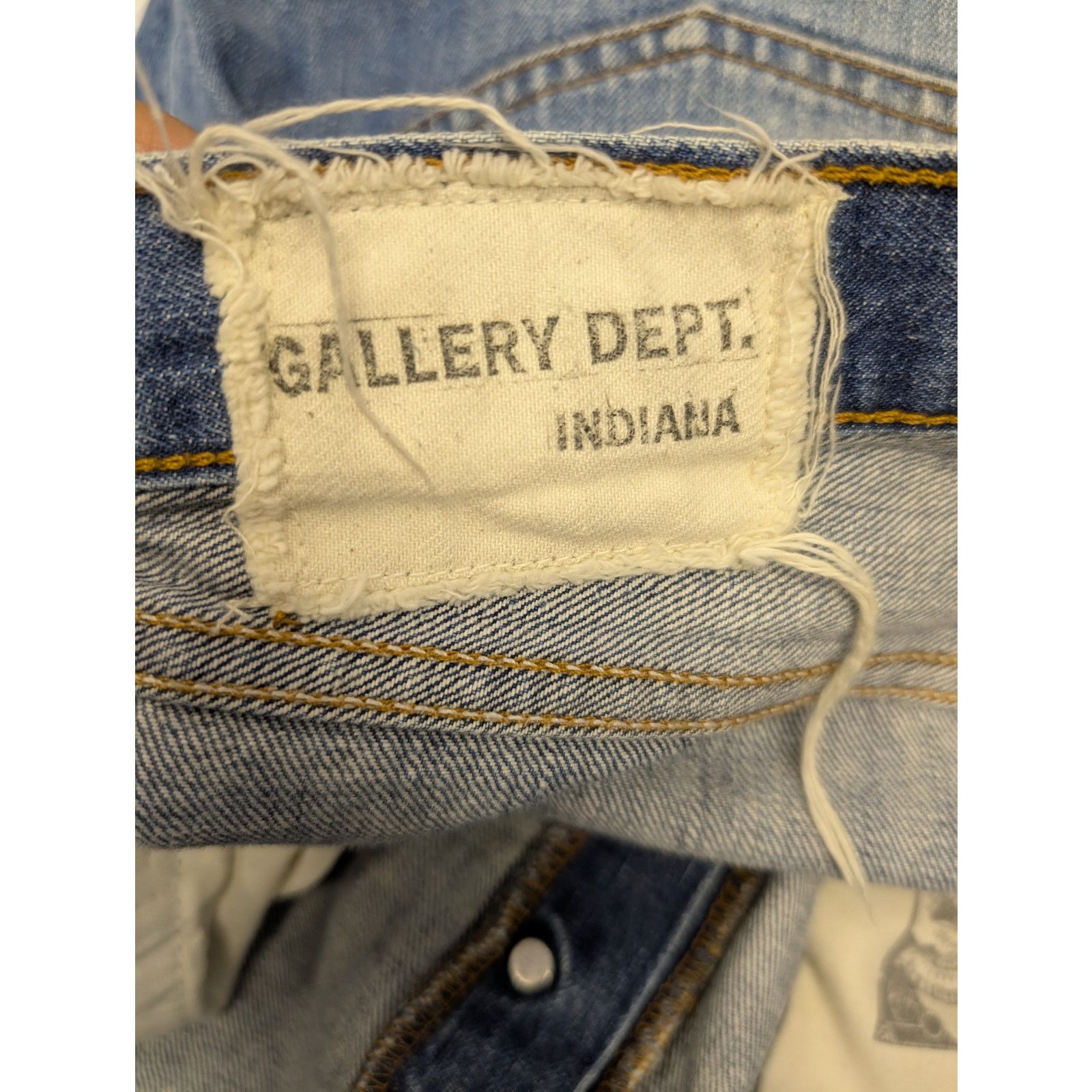 Gallery Dept. o1rshd1 Cropped Denim Jean in Blue Size US 36 / EU 52 - 16 Thumbnail