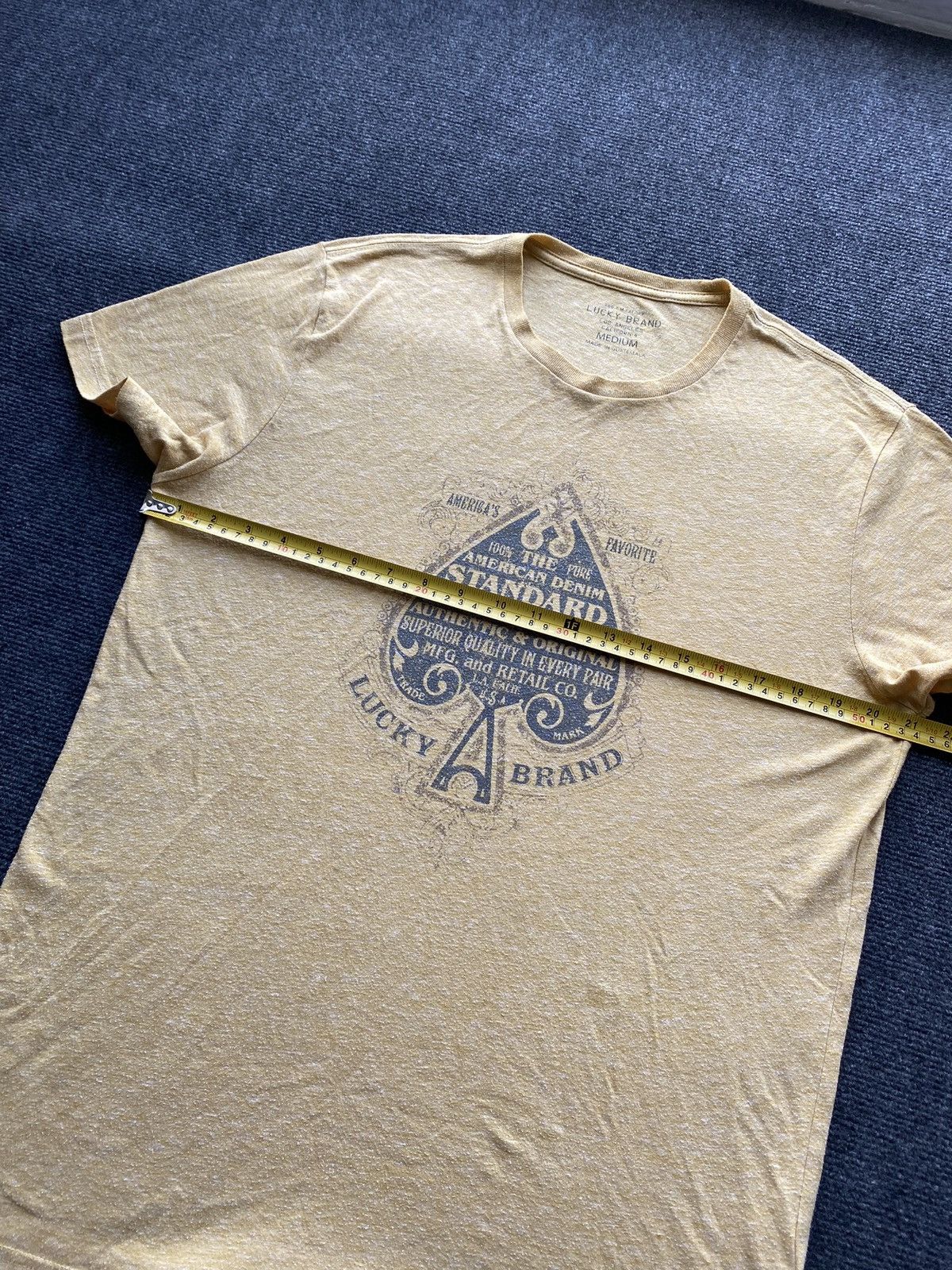 Lucky Brand 🔥Usa Lucky brand Yellow racing Tee vntg rare Size US M / EU 48-50 / 2 - 4 Thumbnail