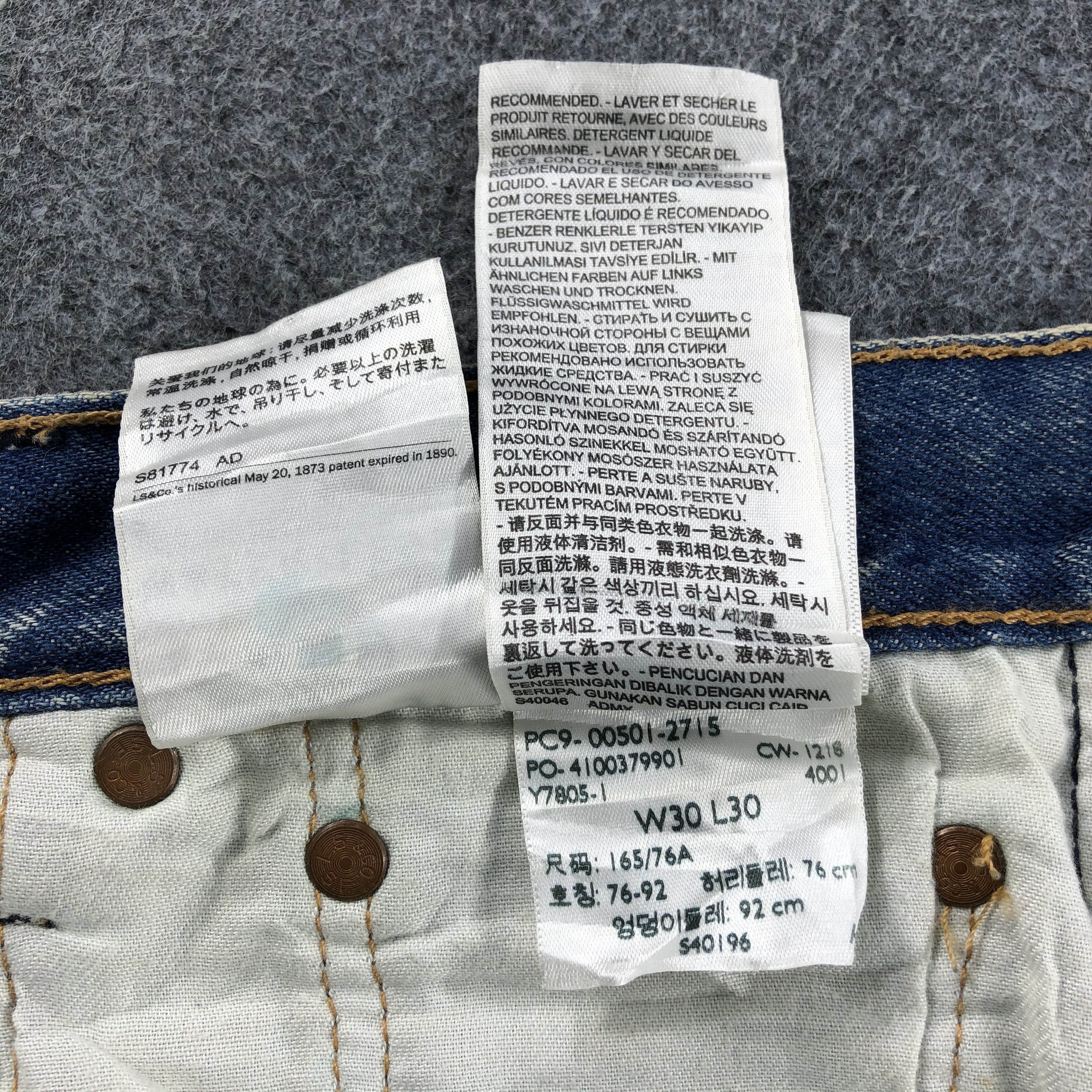 Levi's Vintage Levi's 501 Jeans Rusty Acid Wash Denim KJ318 Size US 30 / EU 46 - 12 Thumbnail