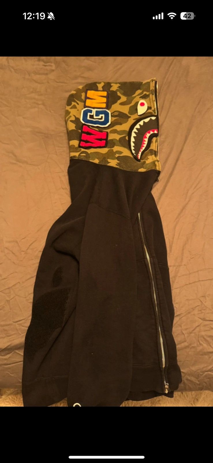 Bape Bape zip hoodie velcro 1st camo hood Size US XXL / EU 58 / 5 - 2 Thumbnail