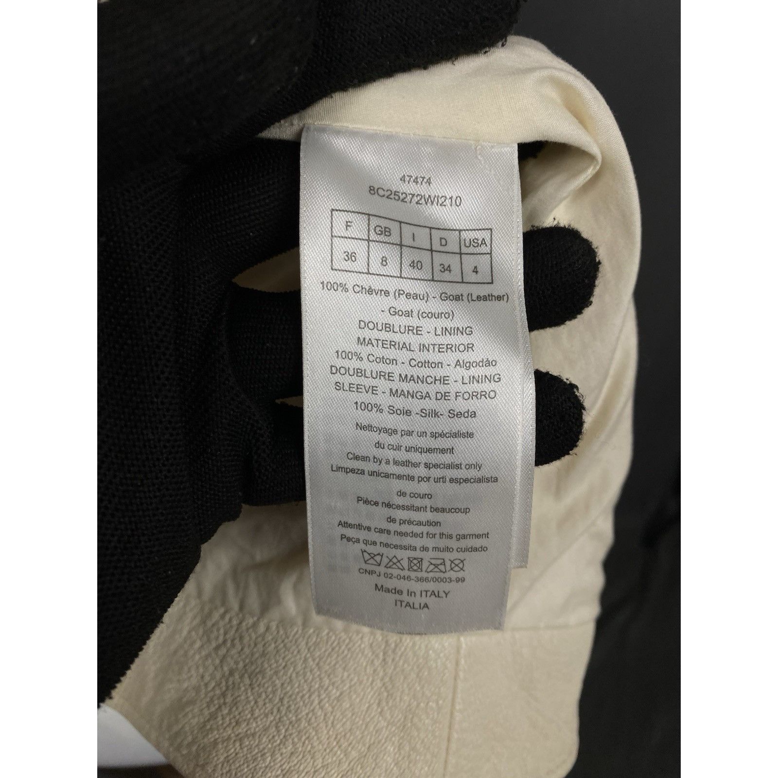 Dior RARE! DIOR Homme Swords Women's Beige Assymetric Leather Bik Size S / US 4 / IT 40 - 16 Thumbnail