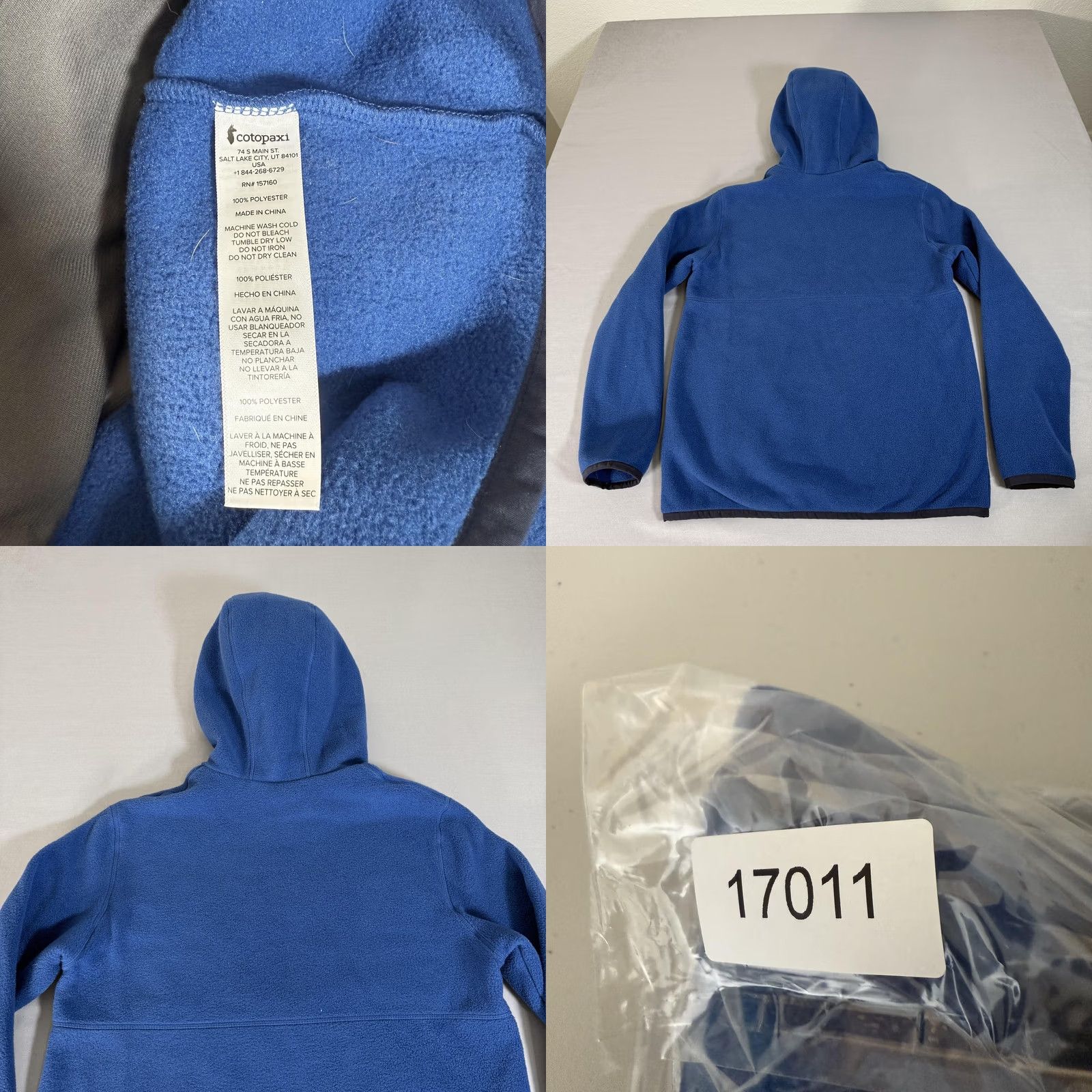 Cotopaxi Cotopaxi Jacket Mens Small Blue Fleece 1/2 Zip Hooded Colorblock Pullover Hiking Casual Winter Fall Travel Size US S / EU 44-46 / 1 - 8 Thumbnail