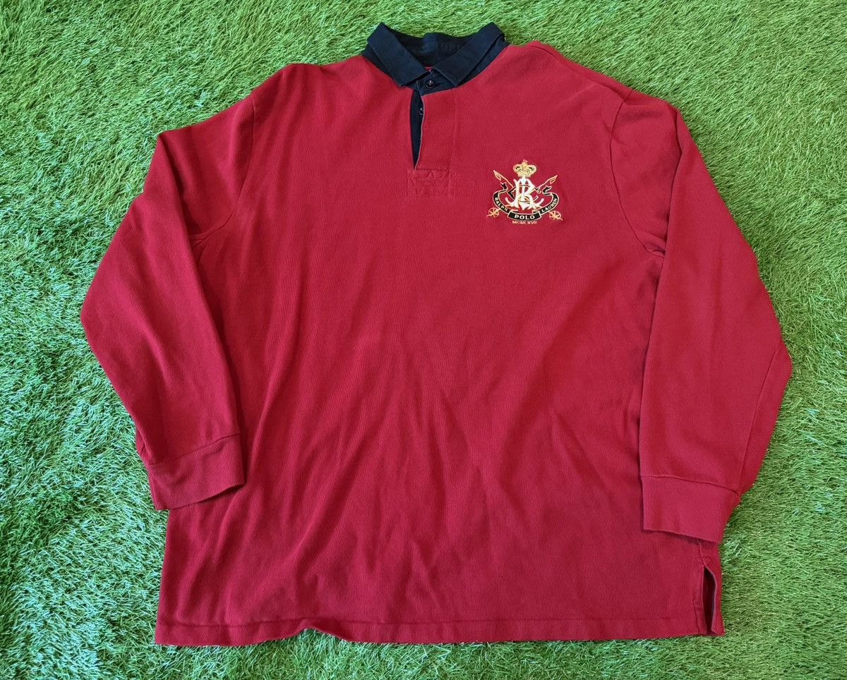 Polo Ralph Lauren Vintage Polo Ralph Lauren Polo Shirt Rugby Crest Logo Long Size US XL / EU 56 / 4 - 1 Thumbnail