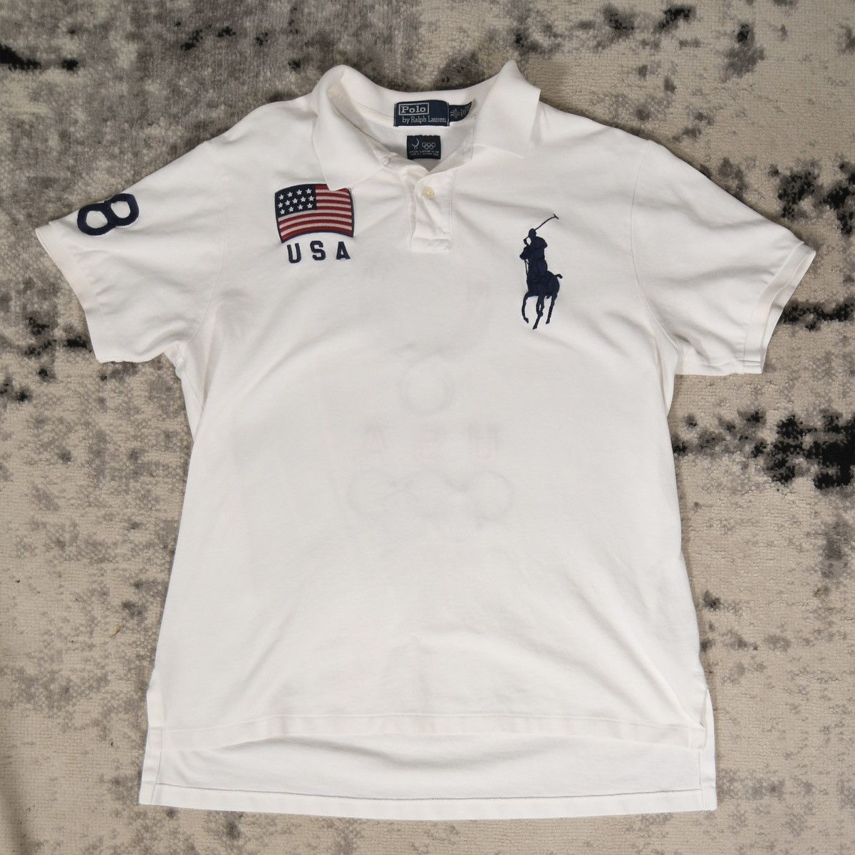 Polo Ralph Lauren Polo Ralph Lauren USA Bejing 2008 Olympics Polo Size US XL / EU 56 / 4 - 3 Thumbnail