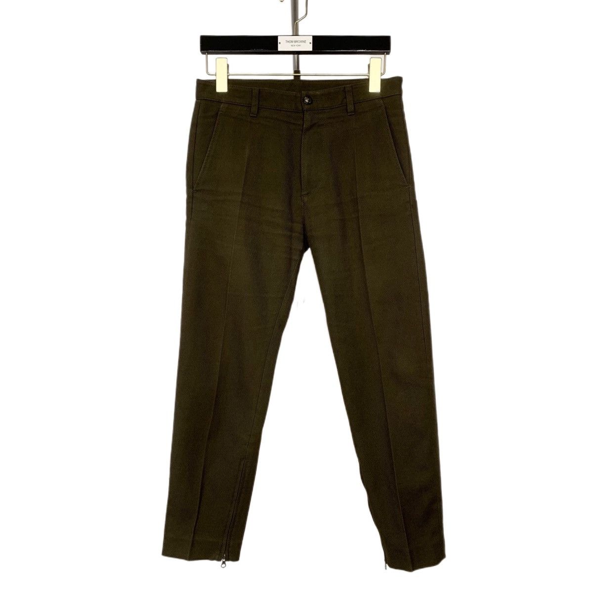 Dsquared2 Dsquared2 Green Wool Blend Casual Pants K26WX Size 28" / US 6 / IT 42 - 1 Thumbnail