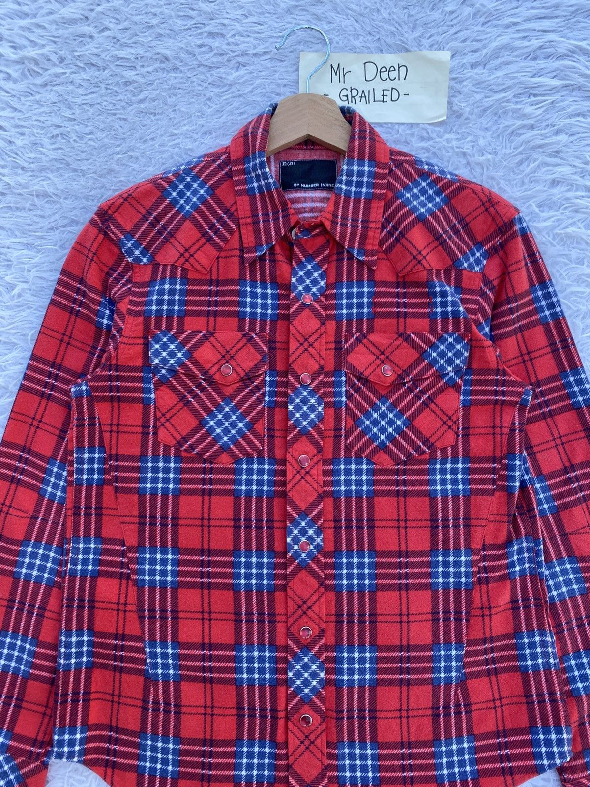 Number (N)ine Rare Number Nine Checkered Flannel Shirt Size US S / EU 44-46 / 1 - 7 Thumbnail