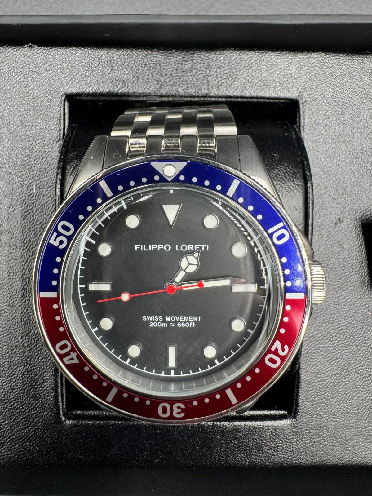 Other Brand New Filippo Loreti Subacqueo Red Blue Pepsi Bezel Dive Size ONE SIZE - 2 Thumbnail