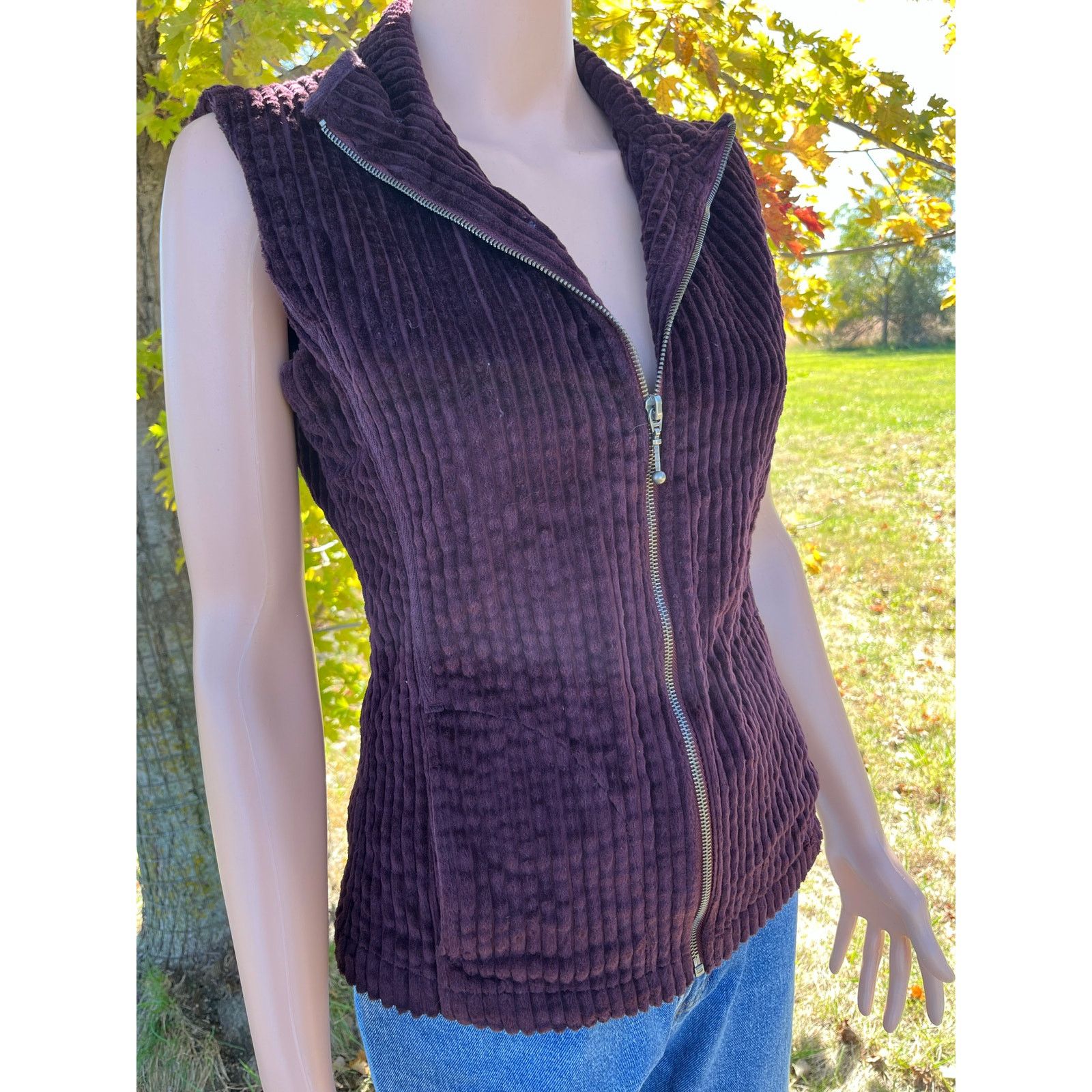 Other Cozy Corduroy Burgundy Woolrich Vest Size XS / US 0-2 / IT 36-38 - 3 Thumbnail