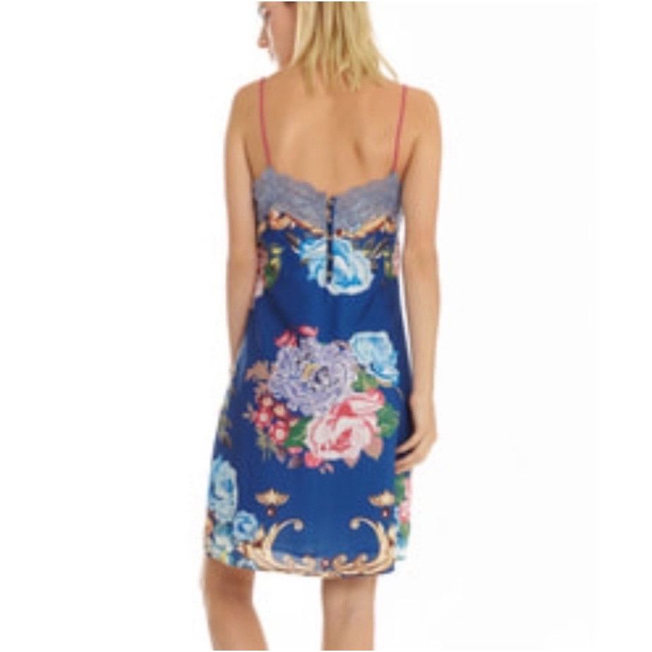 Other Aratta Silent Journey Ines Mini Slip Dress Blue Floral NWOT Size S / US 4 / IT 40 - 10 Thumbnail