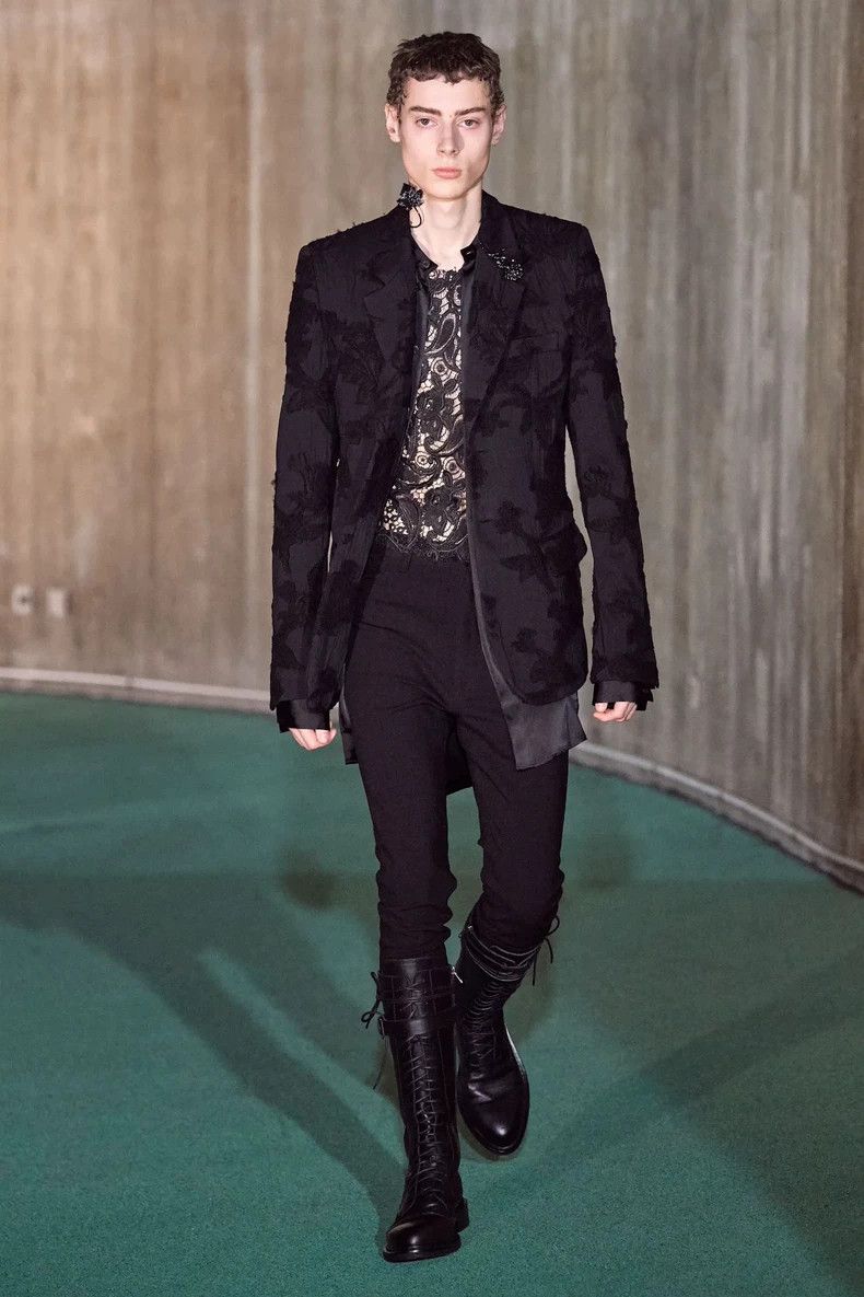 Ann Demeulemeester Ann Demeulemeester Men's and Women's Lace T-Shirt Vest Size L / US 10 / IT 46 - 9 Thumbnail