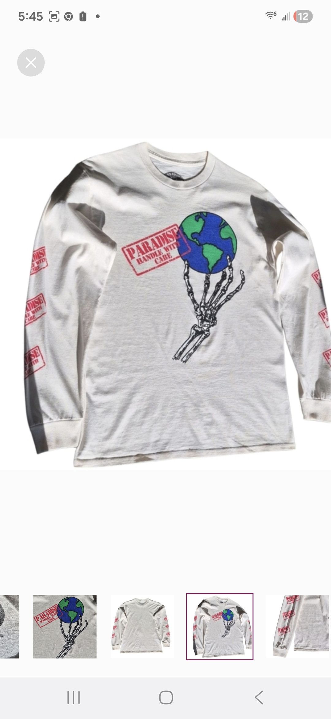 Paradise PARADISE NYC Graphic Long Sleeve Tee Shirt Retails for $115 Size US M / EU 48-50 / 2 - 6 Thumbnail