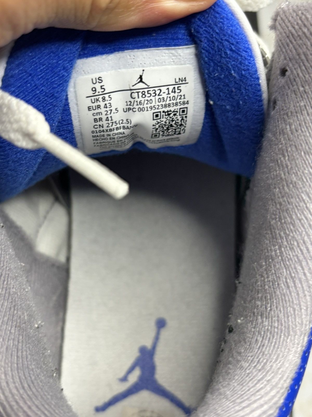 Jordan Brand Air Jordan 3 Retro Racer Blue Size US 9.5 / EU 42-43 - 6 Thumbnail