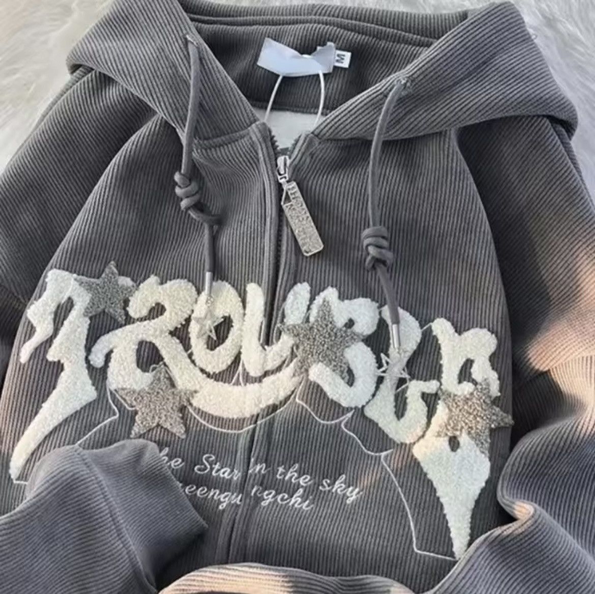Other Y2K Unisex Retro Embroidered Zip-Up Hoodie Jacket S to XXL Size S / US 4 / IT 40 - 3 Thumbnail