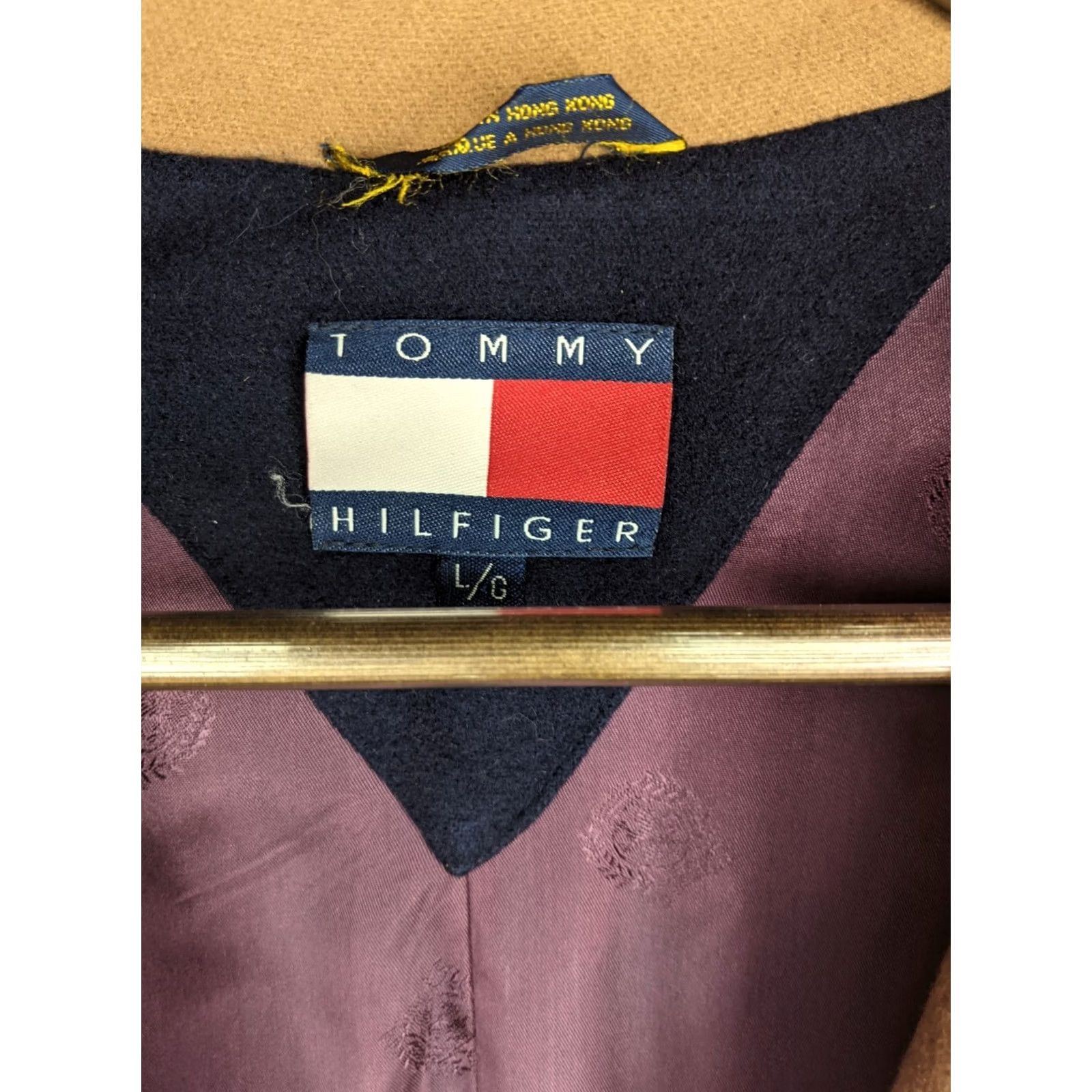 Tommy Hilfiger Tommy Hilfiger Beige Wool Long Overcoat Coat Jacket Mens Large Khaki Camel Size US L / EU 52-54 / 3 - 5 Thumbnail
