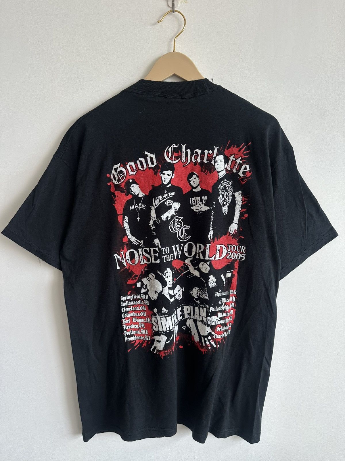 Band Tees × Vintage Vintage Simple Plan & Good Charlotte Noise to The World Tour Size US L / EU 52-54 / 3 - 3 Thumbnail