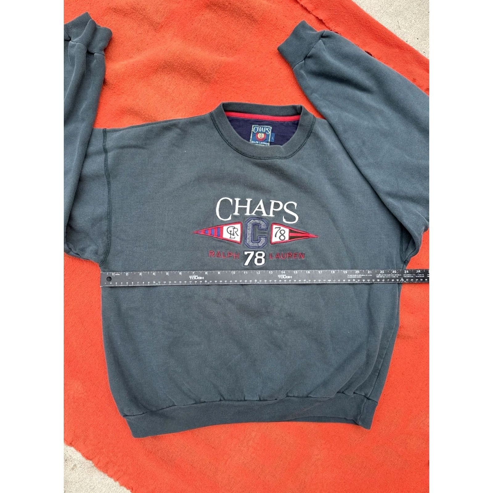 Chaps VINTAGE CHAPS Ralph Lauren Sportsman Crewneck Sweatshirt Mens L Blue 90s Pullover Shirt Size US L / EU 52-54 / 3 - 3 Thumbnail
