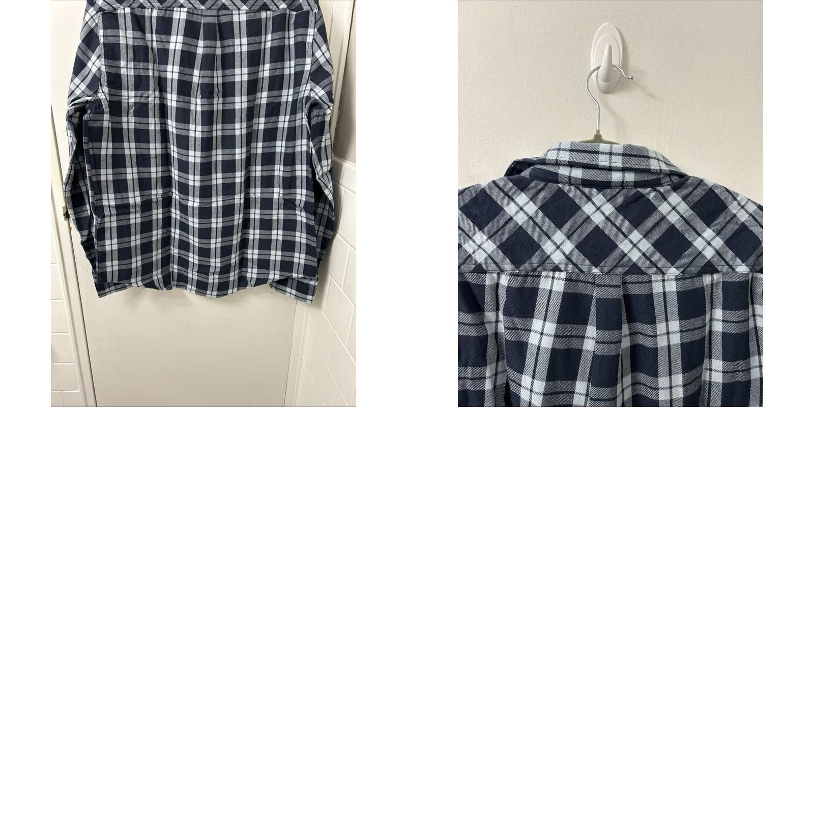 Vintage VINTAGE Berkley Jensen Shirt Mens L Blue Plaid Button-Down Long Sleeve NWT Size US L / EU 52-54 / 3 - 9 Thumbnail