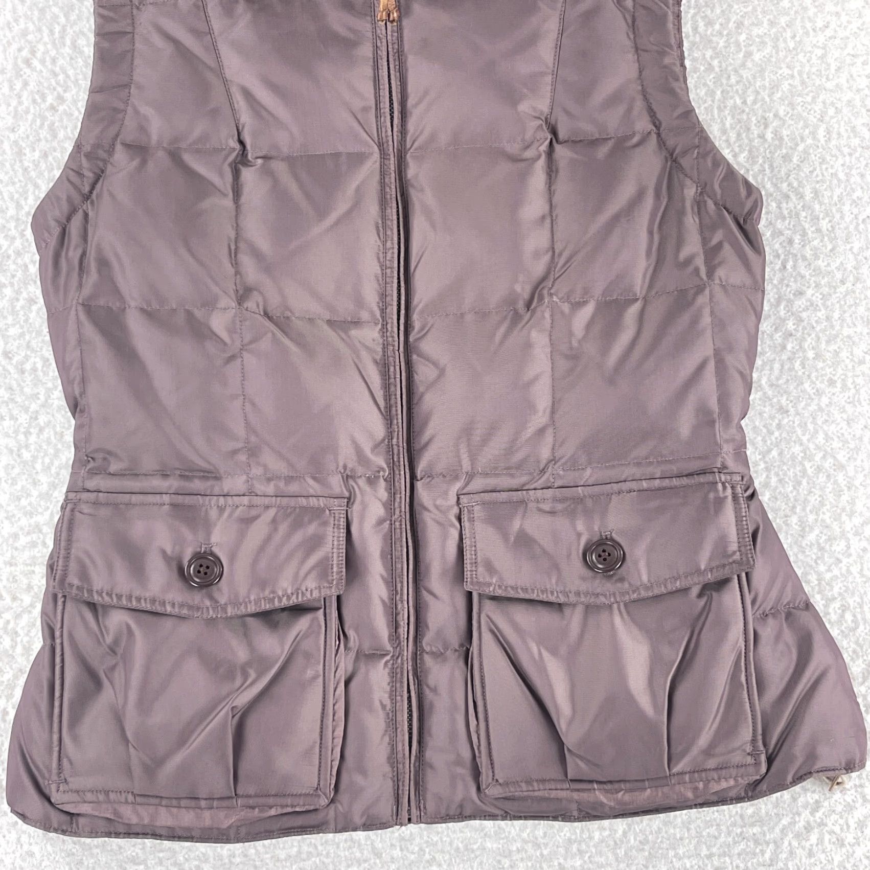 Eddie Bauer Eddie Bauer Vest Jacket Womens Large Brown Yukon Goose Down Full Zip Size L / US 10 / IT 46 - 5 Thumbnail