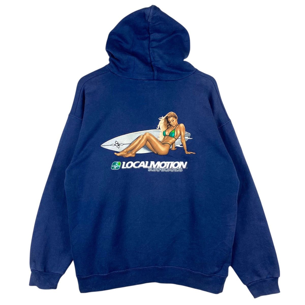 Vintage 💥 Vintage 80s Local Motion Hoodie Pullover Size US M / EU 48-50 / 2 - 1 Thumbnail