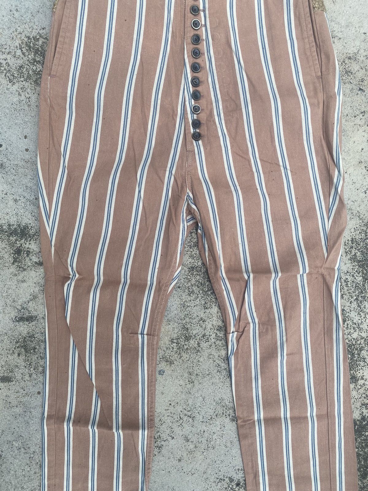 Japanese Brand × Kapital × Kapital Kountry Kapital Kounty Japan Stripes Casual Slim Fit Pants High Rise Size US 28 / EU 44 - 7 Thumbnail