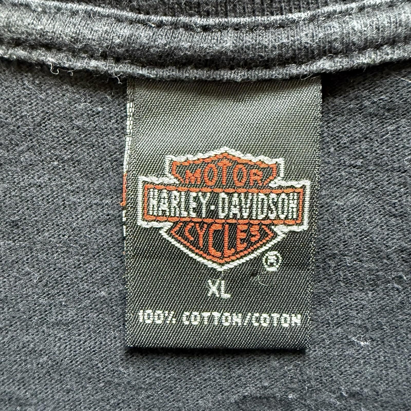 Harley Davidson Vintage Y2K Harley Davidson Flame Shirt Size XL 2001 Size ONE SIZE - 4 Thumbnail