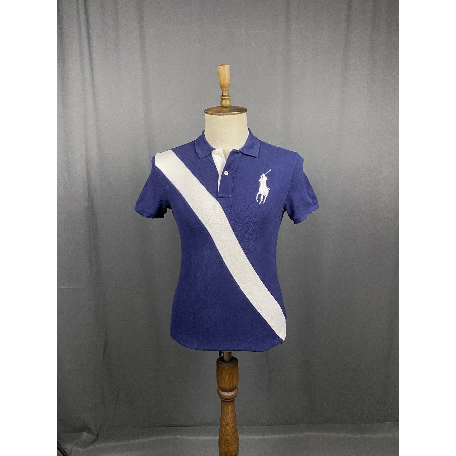 Polo Ralph Lauren Polo Ralph Lauren Big Logo Vintage Men's Blue Polo T-Shirt S Size US L / EU 52-54 / 3 - 3 Thumbnail