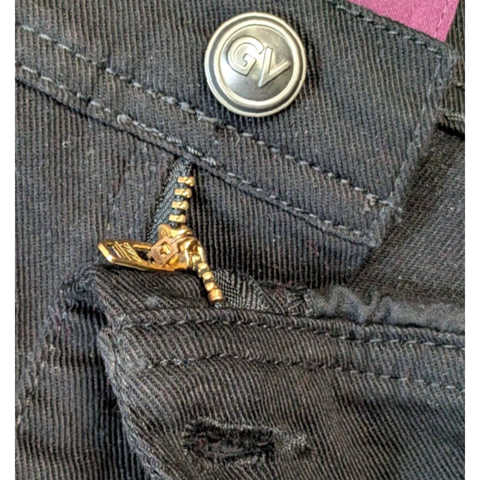 Gloria Vanderbilt Gloria Vanderbilt Amanda Classic Fit 14P Petite Stretch Jeans Womens Black 5-Pocket Design Zipper Button Tapered Size 36" / US 14 / IT 50 - 6 Thumbnail