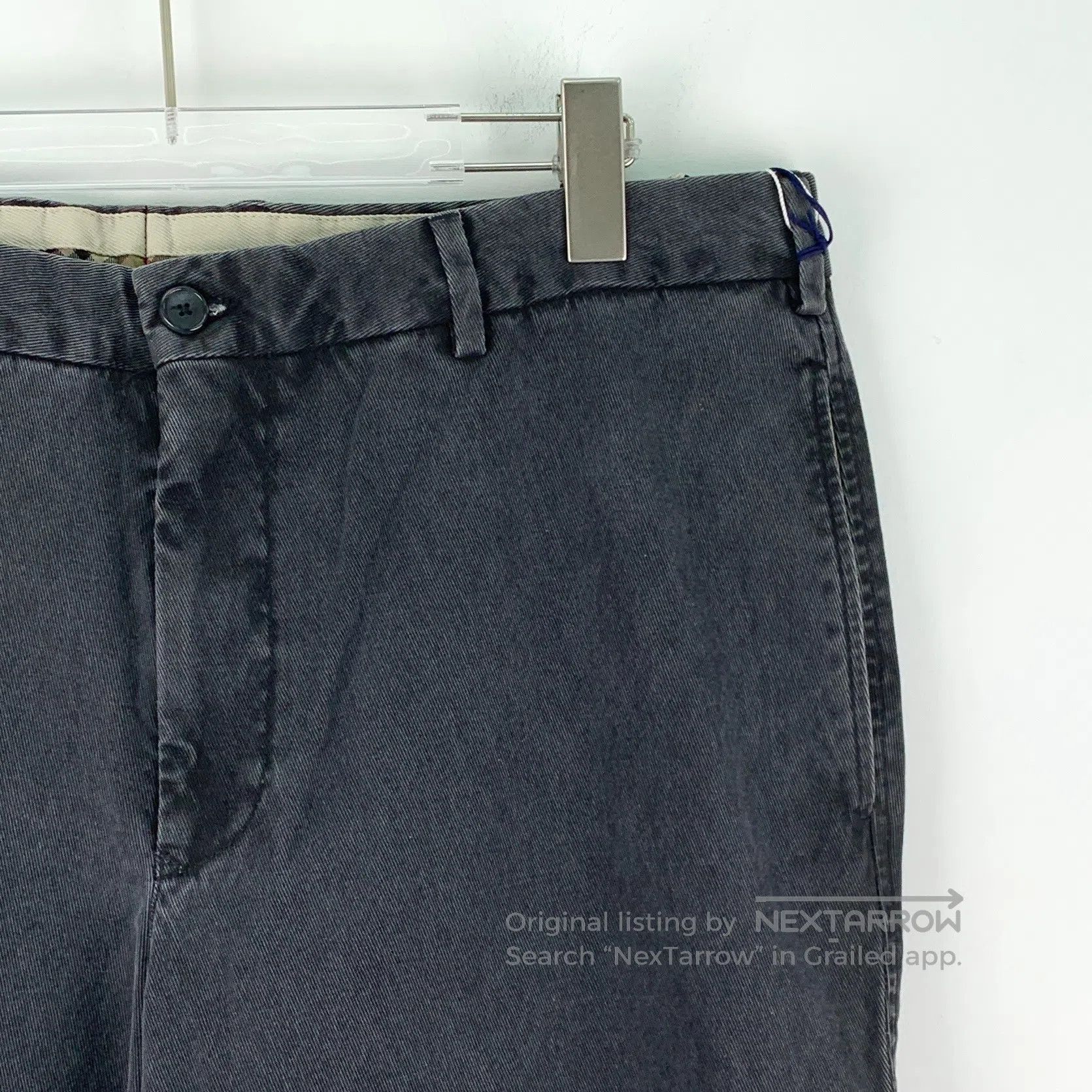 Burberry Burberry Black-grey washed vintage cotton denim trousers| Size US 38 / EU 54 - 3 Thumbnail