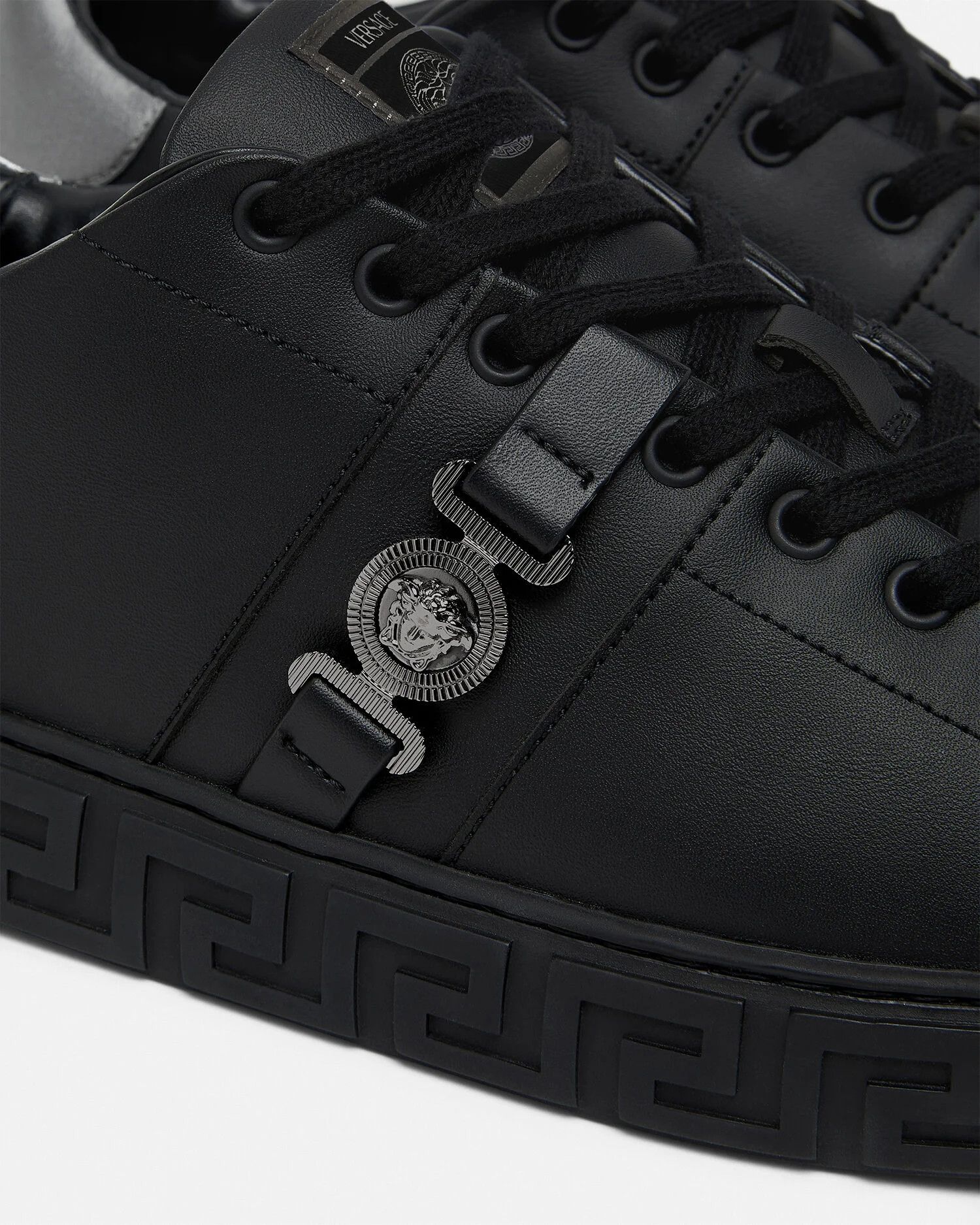 Versace os11x0326 Greca Sneakers in Black/Grey Size US 12 / EU 45 - 4 Thumbnail