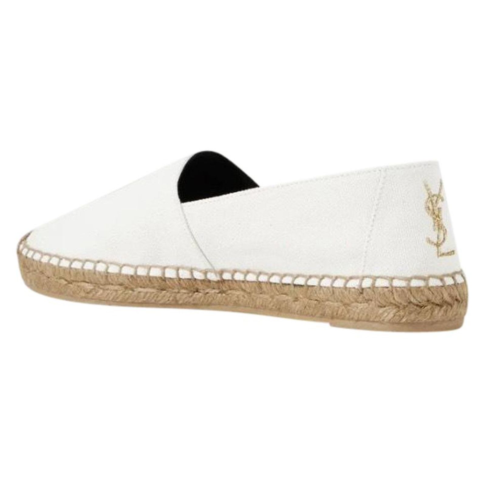 Saint Laurent Paris Perseo YSL logo embroidered canvas espadrilles 39 Size US 9 / IT 39 - 1 Thumbnail