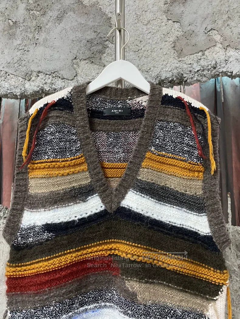 Amiri Amiri Fringe vest sweater Size US M / EU 48-50 / 2 - 3 Thumbnail